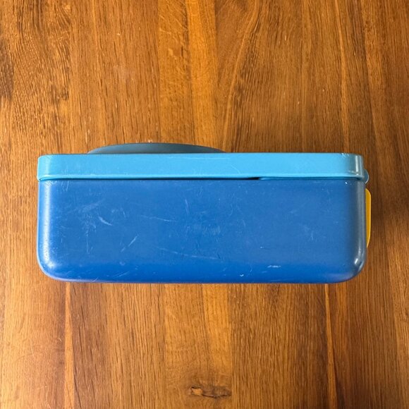 OMIEBOX Kids Lunch Box Blue Yellow School Bento Snacks Omie Snack Child Lunchbox - Picture 11 of 14